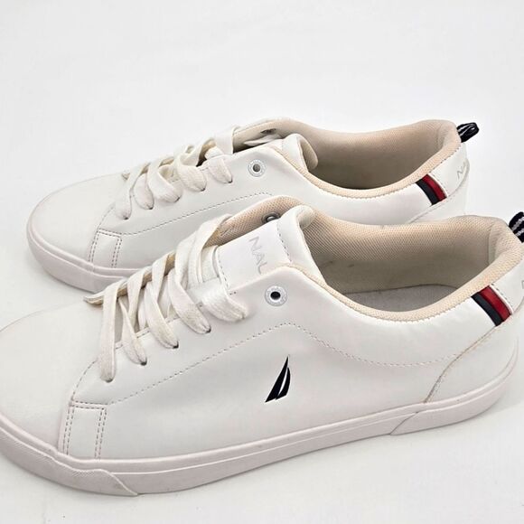 Nautica Men's White Sneakers Size 10.5 NWOB - Picture 4 of 6